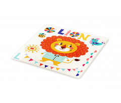 Cartoon Letters Lion for L Cutting Board