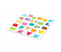 ABC Educational Letters Cutting Board