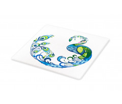 Colorful Peacock Tropic Cutting Board