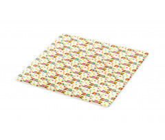 Vivid Fallen Leaves Birds Cutting Board