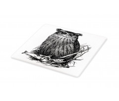 Vintage Wise Night Bird Cutting Board