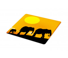 Baby Elephant and Family Cutting Board