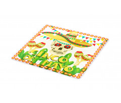 Skull Maracas Cutting Board