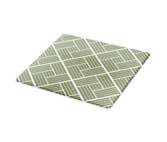 Striped Rectangular Squares Cutting Board