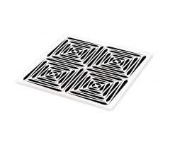 Monochromatic Stripes Art Cutting Board