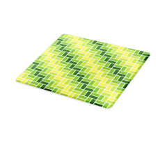 Diagonal Greenish Geometry Cutting Board