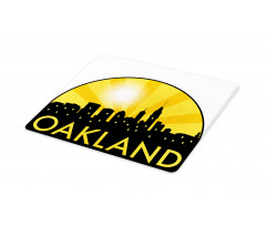 Sunburst Effect Buildings Cutting Board