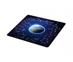 Zodiac Signs Around Moon Cutting Board