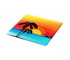 Sunset Trees and an Ocean Cutting Board