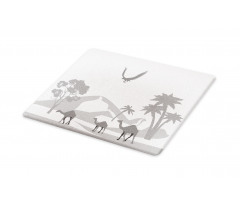 Monotone Greyscale Sand Dunes Cutting Board