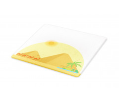 Caravan of Camels Marching Cutting Board