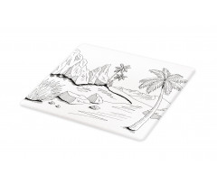 Pencil Sketch Outline Drawing Cutting Board