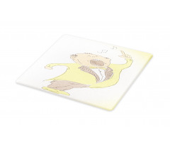 Singing Man Pastel Sketch Cutting Board