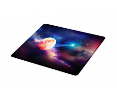 Cosmic Scene with Planets Cutting Board