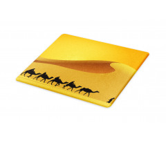 Camel Caravan Sahara Desert Cutting Board