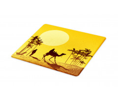 Camel Men and Palms Cutting Board