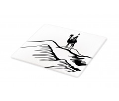 Monochromatic Man on Camel Cutting Board