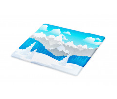 Snow-Capped Mountains Cutting Board