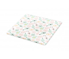 Apples Pears in Pastel Tones Cutting Board