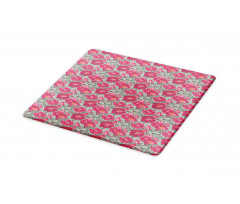 Budding Peony Flowers Leaves Cutting Board