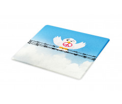 Cartoon Animal Peace Cutting Board