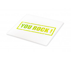 Motivational Stamp Motto Cutting Board