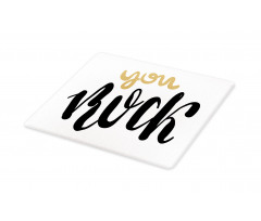 Cursive Inspirational Art Cutting Board