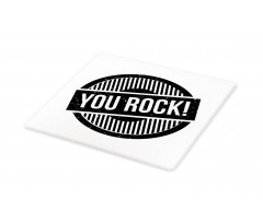 Stamp Grunge Motivational Cutting Board