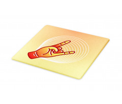 Sign of the Horns Graphic Cutting Board