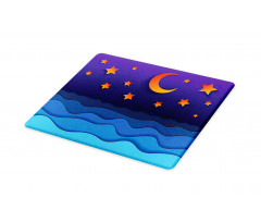 Paper Cut Style Sky Cutting Board