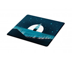 Moonlight on Water Ship Cutting Board