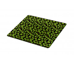 Botany Grape Leaves on Dark Cutting Board