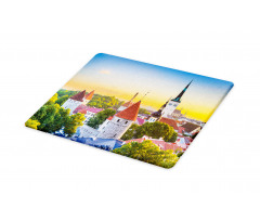 Estonia Historic Town Sunset Cutting Board