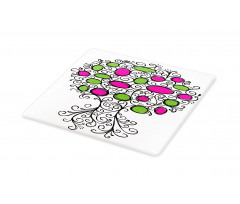 Pink Green Spring Tree Cutting Board