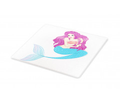 Mermaid with Pink Hair Cutting Board