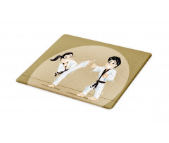 Children Karate Cartoon Art Cutting Board