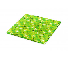 Jungle Scene Monstera Leaves Cutting Board