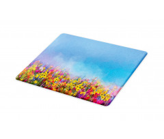 Abstract Sky Dreamy Flowers Cutting Board