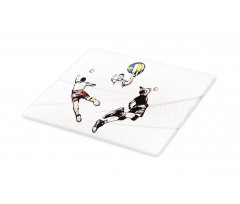 Players Hitting the Ball Cutting Board