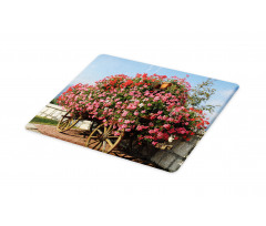 Old Wagon with Flowers Cutting Board