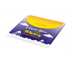 Smiling Sun Clouds Cutting Board