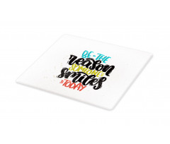 Funky Positive Calligraphy Cutting Board