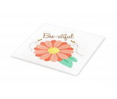 Bee-utiful Floral Scene Cutting Board