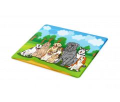 Park Landscape and Dogs Cutting Board