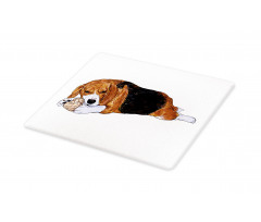 Dog with Toy Play Time Art Cutting Board