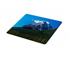 Snowy Peaks Trees Park Cutting Board