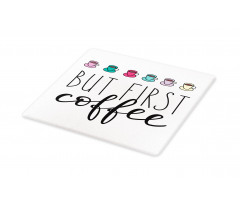 Wording Tiny Cups Cutting Board