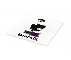 Beatnik Wording Cool Drummer Cutting Board