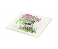 Flowers Blooming Garden Cutting Board