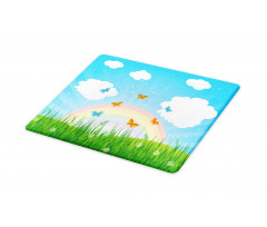 Meadow Butterfly Rainbow Cutting Board